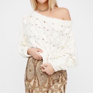 FREE PEOPLE Desert Sands Crop Sweater
